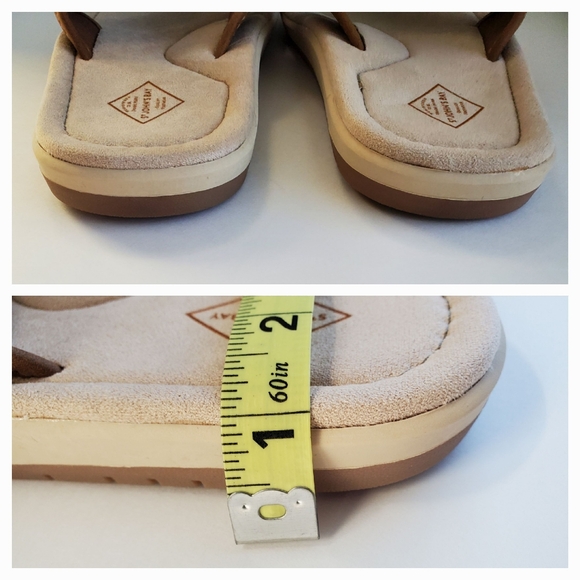 St. John's Bay brand Flip Flops NWOT Men size: Small/7-8‎ Tan & Brown *READ* - Picture 7 of 12